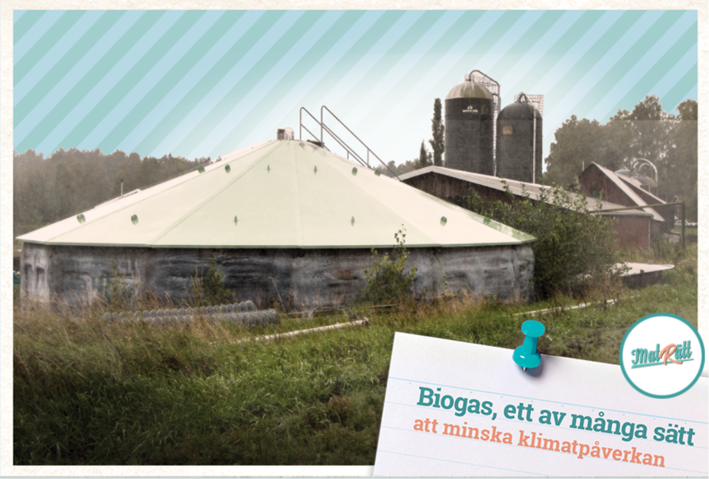 Biogas, ett av många sätt att minska klimatpåverkan